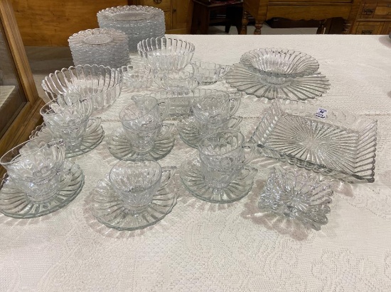 Very Lg. Set of Heisey Glassware Including