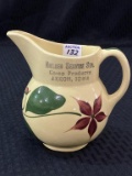 Great Watt Pottery #15 Adv. Pitcher-