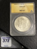 Graded 1902-0 Morgan Silver Dollar MS-63