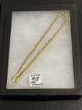 Ladies 14K Gold Necklace w/ Pendant w/ 9