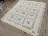 Vintage Embroidered Quilt