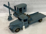 1930's Structo Flat Bed Truck & Construction