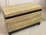 Woven Basket Design Lift Top Box