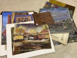 Lg. Group of Mostly Unframed Paintings,