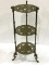 Ornate Brass Three Tier Stand