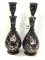 Pair of Moser Decanter Type Vases w/ Stoppers