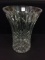 Lg. Tall Heavy Lead Crystal Vase (12 Inches Tall