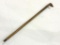 Wood Dog Design Handled Sword Cane