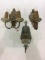 Lot of 3 Vintage Brass/Metal Wall Sconces-Approx.