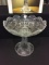 Lg. Towle Lead Crystal Tall Pedestal Centerpiece