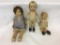 Lot of 3 Dolls Including Composition-