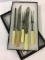 Mutual 5 Piece Carving Knife Set w/ Knife Steel