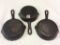 Lot of 3 Griswold Lg. Emblem #3 Cast Iron