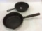 Lot of 2 Iron Skillets Including Wagner #5 &