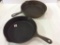 Lot of 2 Cast Iron Skilletts Including #8