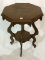 Antique Octagon Top Wood Lamp Table