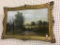 Ornate Framed & Signed Landscape Painting