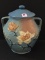 Roseville Magnolia Blue Cookie Jar w/ Lid