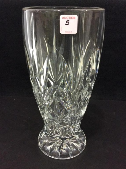 Tall Heavy Lead Crystal Vase