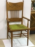 Oak Arm Chair w/ Spindle Back