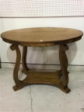 Lg. Oval One Drawer Antique Lamp Table