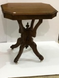 Antique Victorian Lamp Table
