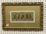 Sm. Ornate Framed Print of Women Dancing