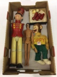 Group of 3 Dolls Including GE Electric Radio