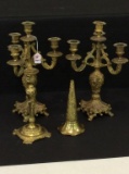 Lot of 4 Brassware Pieces Including 2-Matching