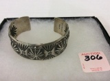 Ladies Sterling Silver Native Navajo Bracelet by