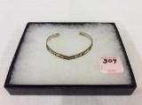 Ladies Sterling 12KT GF Navajo Bracelet by Thomas