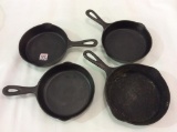 Lot of 4-Wagnerware  Cast Iron Skillets