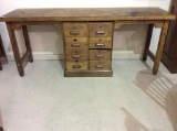 Primitive Long Narrow Work Table w/