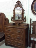 Victorian Three Drawer Dresser w/ Wishbone