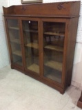 Lg. Triple Glass Door Bookcase Cabinet