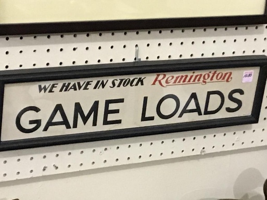 Framed Adv. Piece-Remington Game Loads