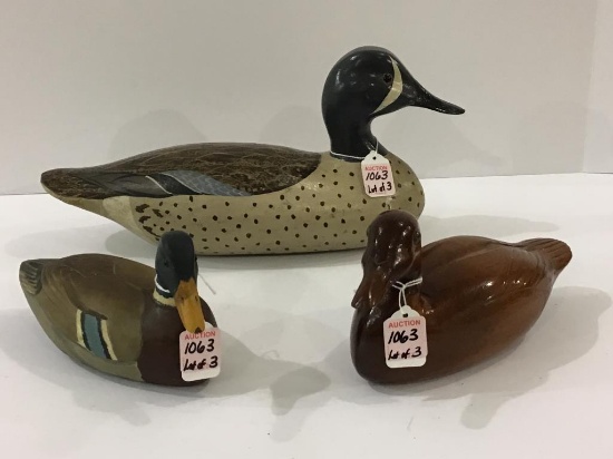 Lot of 3 Decoys Including Charlie Moore
