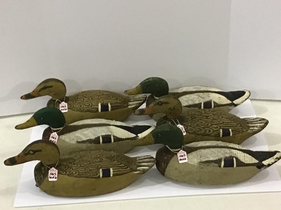 Lot of 6 Victor Decoys-Repaint by Redshaw