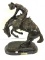 Marble Base Bronze Statue-Rattlesnake by