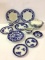 Group of Various Flo Blue China Including Plates,