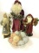 Group of 3 Designer Santas Including 2-16 1/2