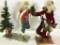 Lot of 2 Designer Santas Including One Riding