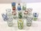 Lot of 13 Various Size Kitchen Glasses Including