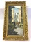 Ornate Framed Signed Street Scene Painting