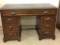 Walnut Desk w/ Carved Handles