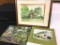 Lot of 3 Paintings Including One Framed Painting