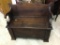 Antique Lift Top Wood Bench