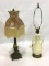 Lot of 2 Various Sm. Table Lamps-One w/ Shade