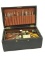 Wood Dental Box  Filled w/ Dental  Tools,