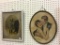 Lot of 2 Antique Framed Pictures Including Young